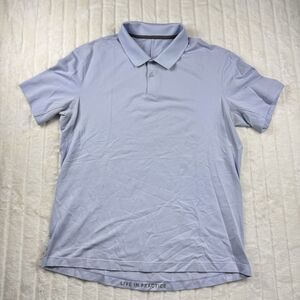 Lululemon Performance Polo Shirt Men's XL Breathable Golf Preppy Stretch Purple